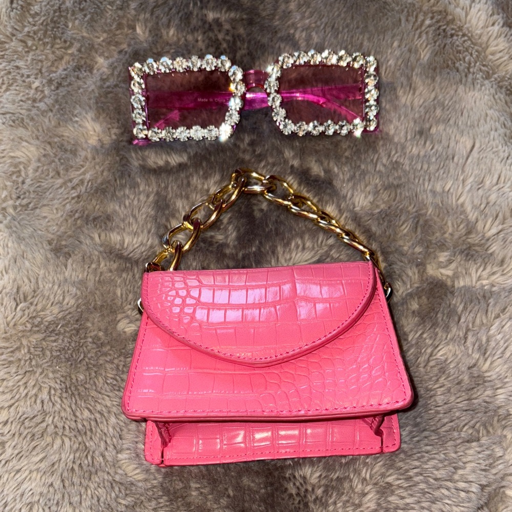 2For1 Barbie P!NK Bag and Glasses SET 🎀